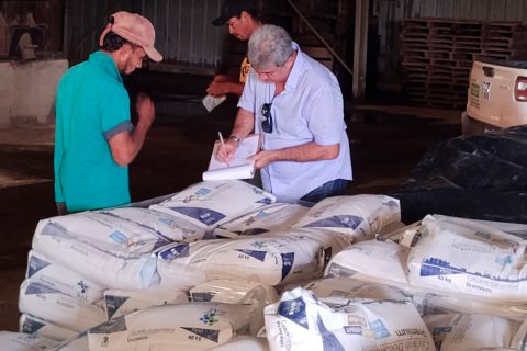 Agricultores familiares de Porto Verde recebem 40 toneladas de calcário