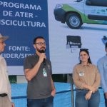 A Emater-RO apresenta programas e tecnologia da piscicultura em Colina Verde